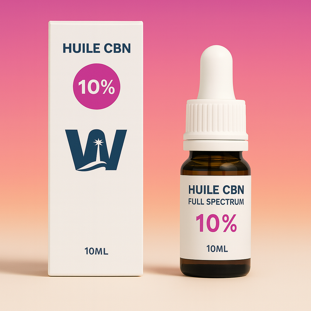Aceite de cáñamo CBN 10% + CBD 5% + CBN 10% + CBD 5%.
