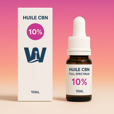Aceite de cáñamo CBN 10% + CBD 5% + CBN 10% + CBD 5%.