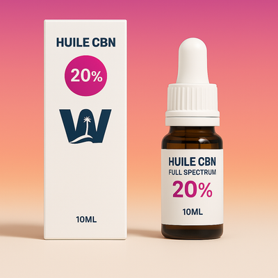 Aceite de semillas de cáñamo CBN 20% + CBD 5% + CBN 20% + CBD 5%.