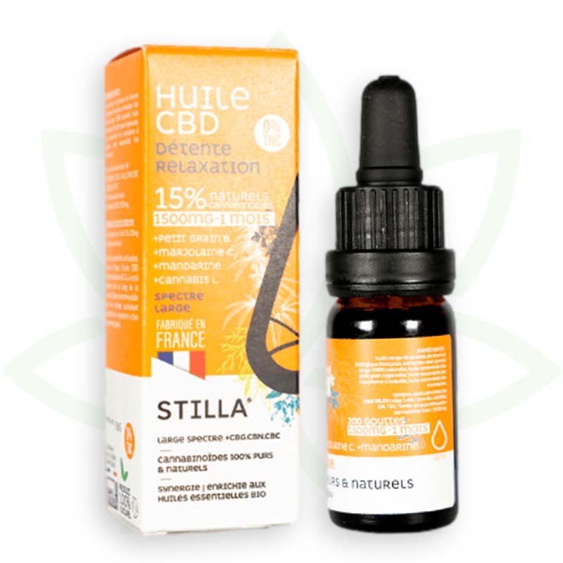 aceite cbd relajacion 15 por ciento 10ml amplio espectro stilla francia mafrenchweed 6