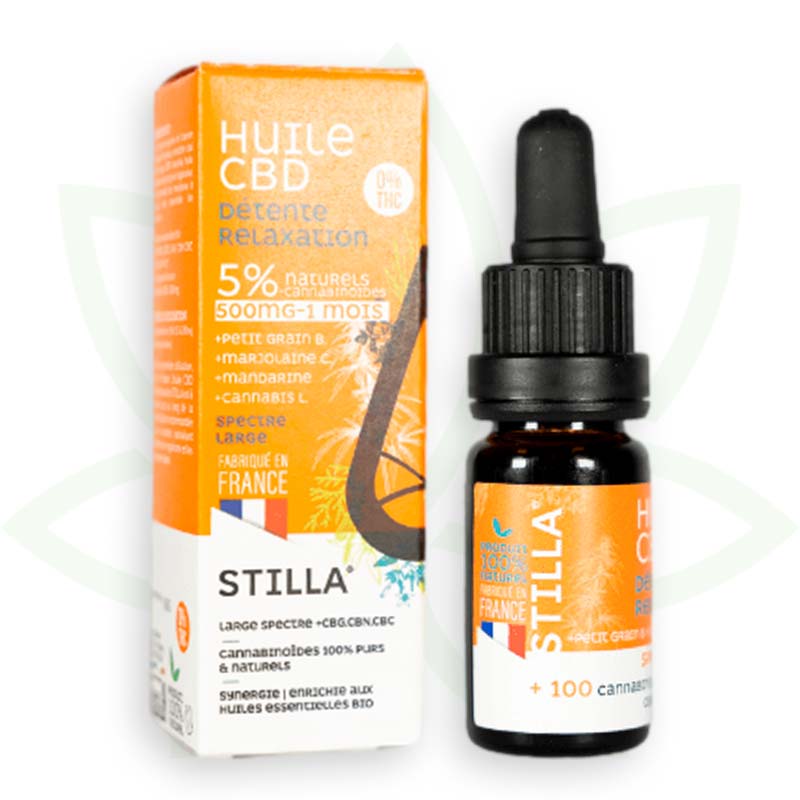 aceite cbd relajacion 5 por ciento 10ml amplio espectro stilla francia mafrenchweed 2