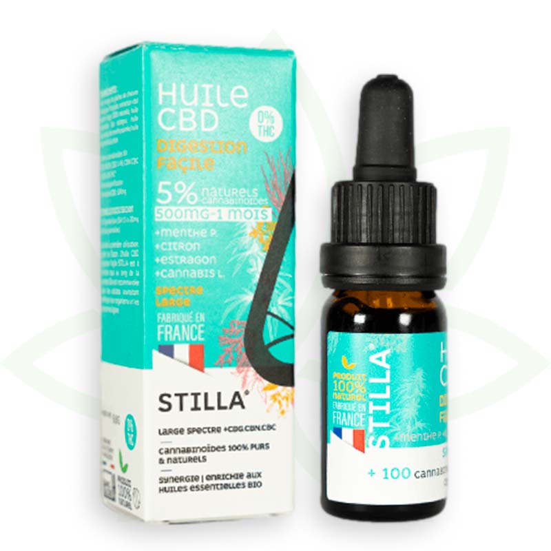 aceite cbd digestión fácil 5 por ciento 10ml amplio espectro stilla francia mafrenchweed 2