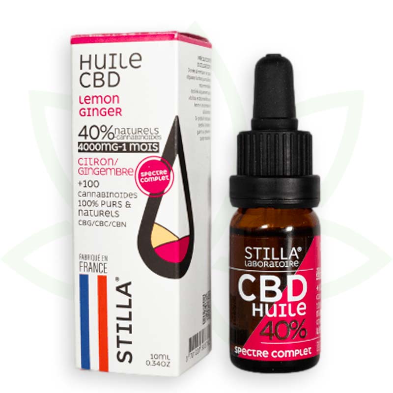 aceite cbd limon jengibre 40% 10ml full spectrum stilla france mafrenchweed 10