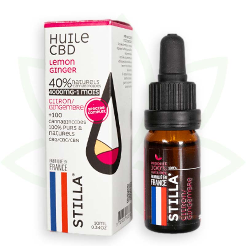 aceite cbd limon jengibre 40% 10ml full spectrum stilla france mafrenchweed 11