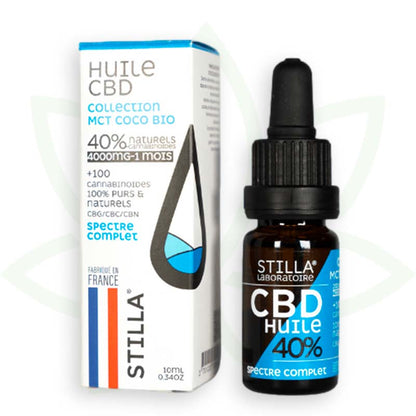 aceite cbd mct coco 40 por ciento 10ml full spectrum stilla france mafrenchweed 10