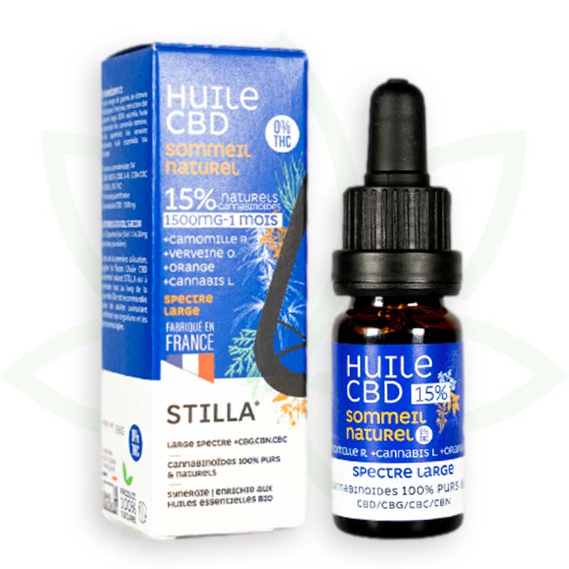 aceite cbd natural para dormir 15 por ciento 10ml amplio espectro stilla francia mafrenchweed 4