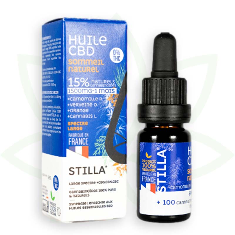 aceite cbd natural para dormir 15 por ciento 10ml amplio espectro stilla francia mafrenchweed 5