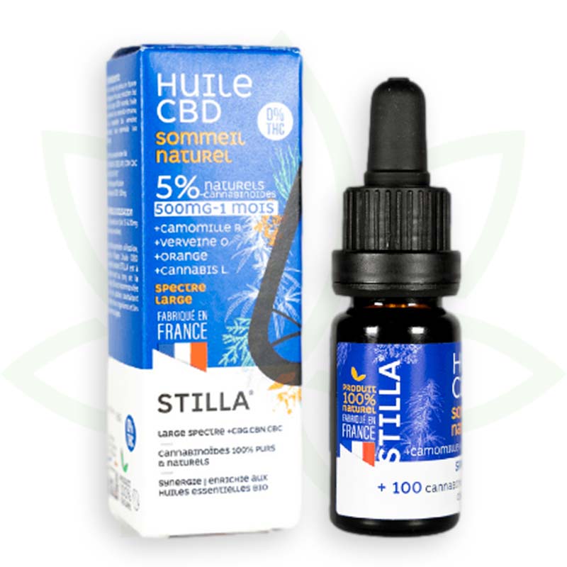 aceite cbd natural para dormir 5 por ciento 10ml amplio espectro stilla francia mafrenchweed 2