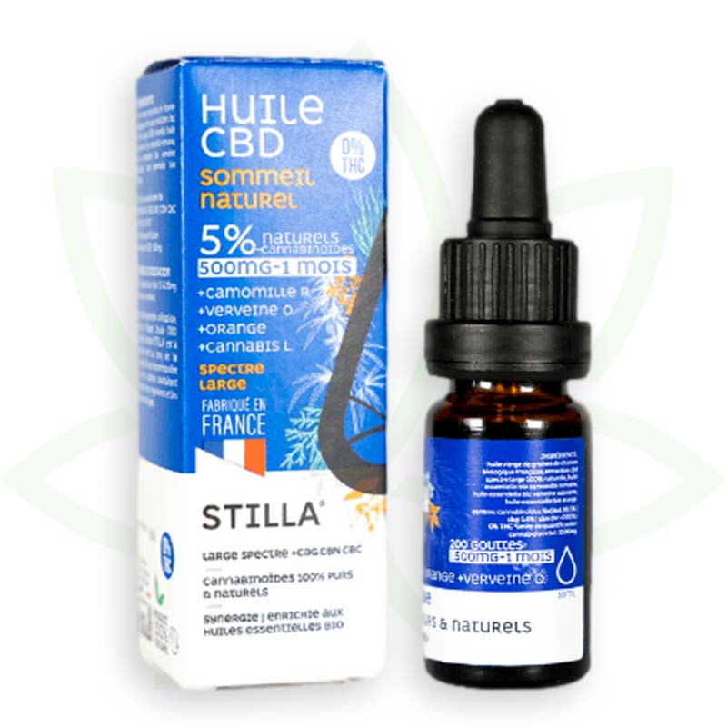 aceite cbd natural para dormir 5 por ciento 10ml amplio espectro stilla francia mafrenchweed 3