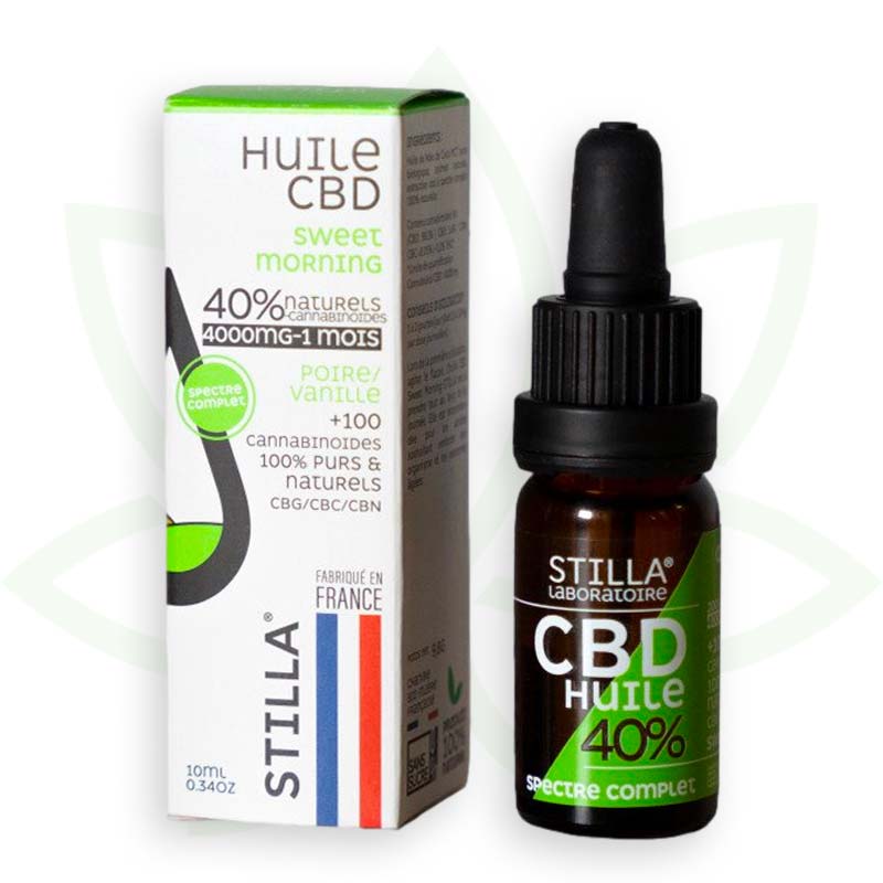 aceite cbd sweet morning 40 por ciento 10ml full spectrum stilla france mafrenchweed 10