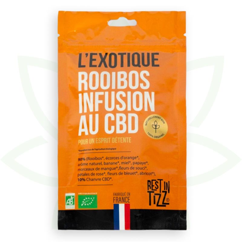 rooibos cbd infusión exótica cbd descanso orgánico en tizz mafrenchweed 1