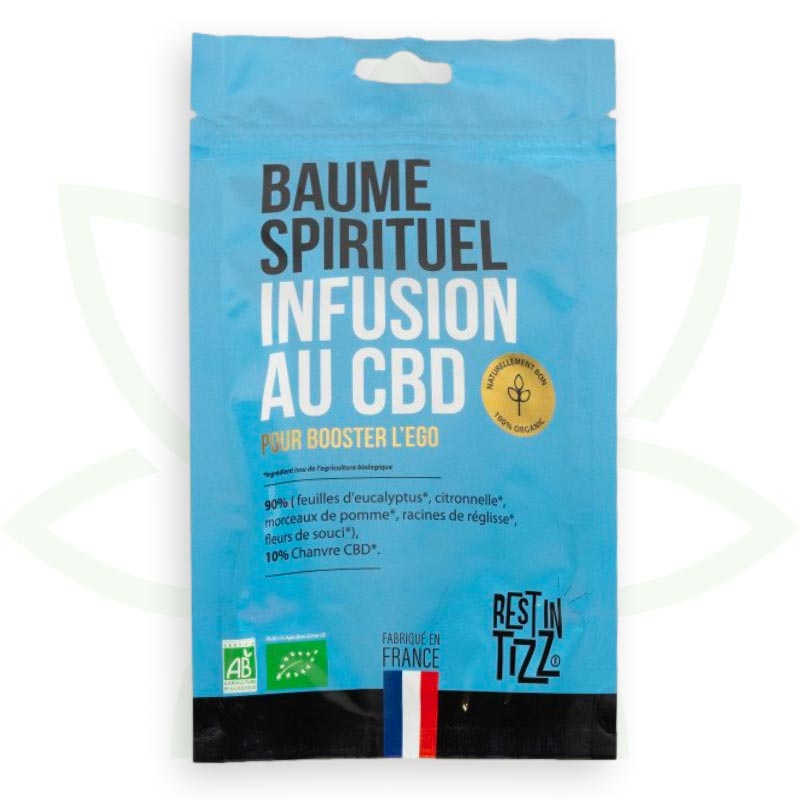 infusión de té de hierbas cbd bálsamo espiritual cbd descanso orgánico en tizz mafrenchweed 1