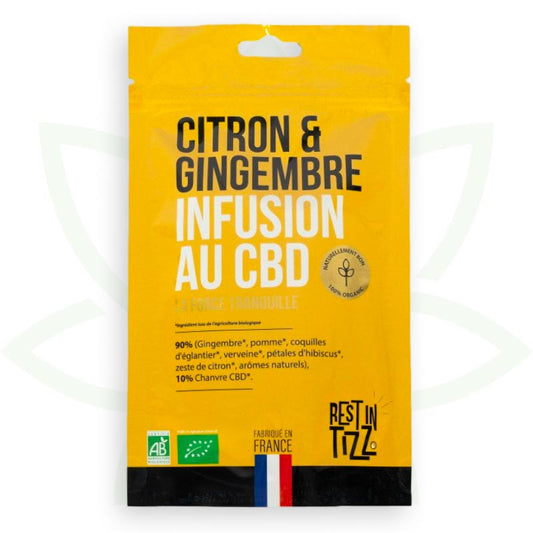 té de hierbas cbd infusión de limón jengibre cbd descanso orgánico en tizz mafrenchweed 1